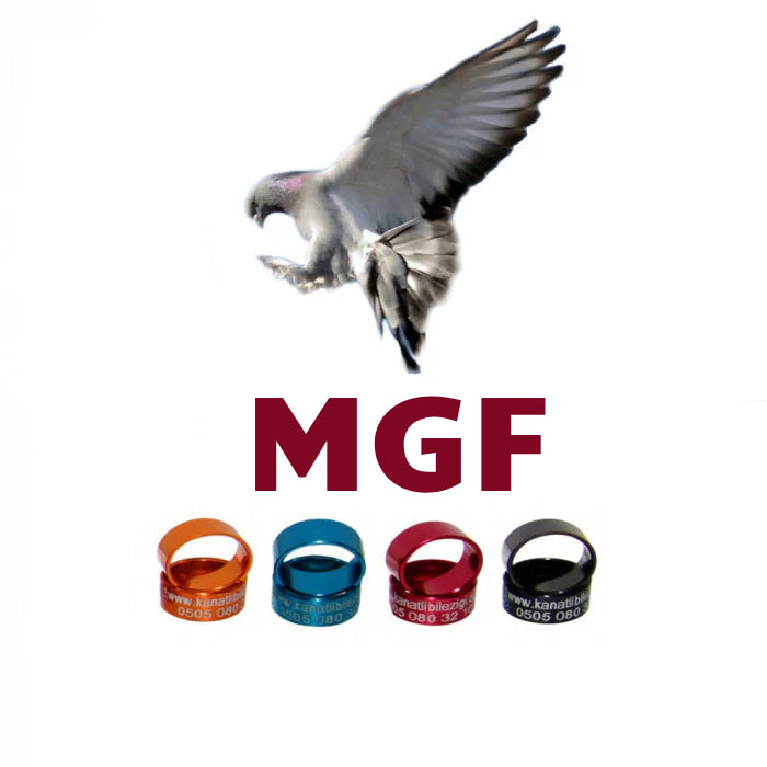MGF Güvercin Bilezikleri Marmara Güvercin Federasyonu Kuş Markaları - 50 Adet