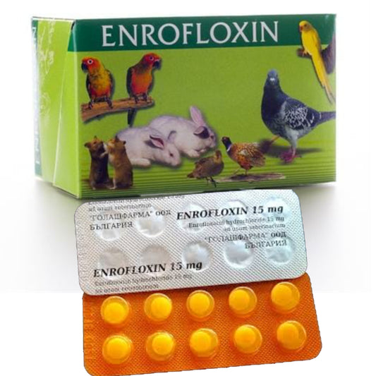 Enrofloxacin Bulgar Hapları 15mg – Güvercin Ateş Düşürücü İlaç 10 adet